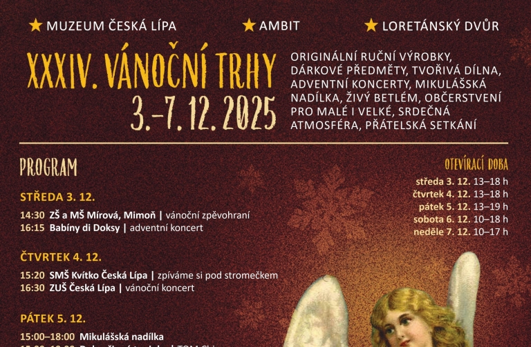 Vánoční trhy 2025 Plakát A3